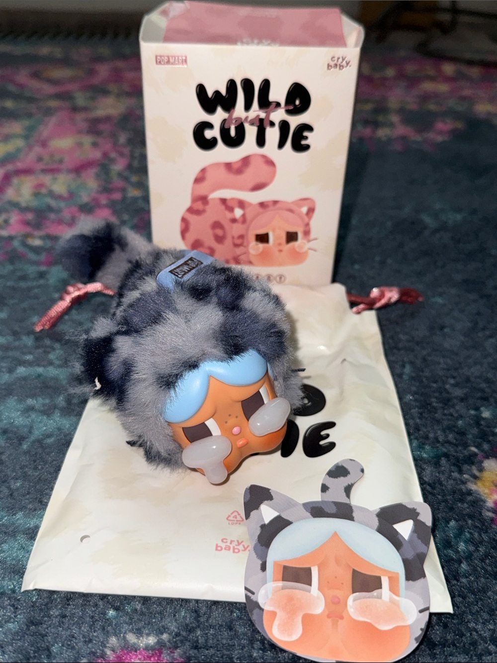 Pop Mart Cry Baby Wild But Cutie keychain